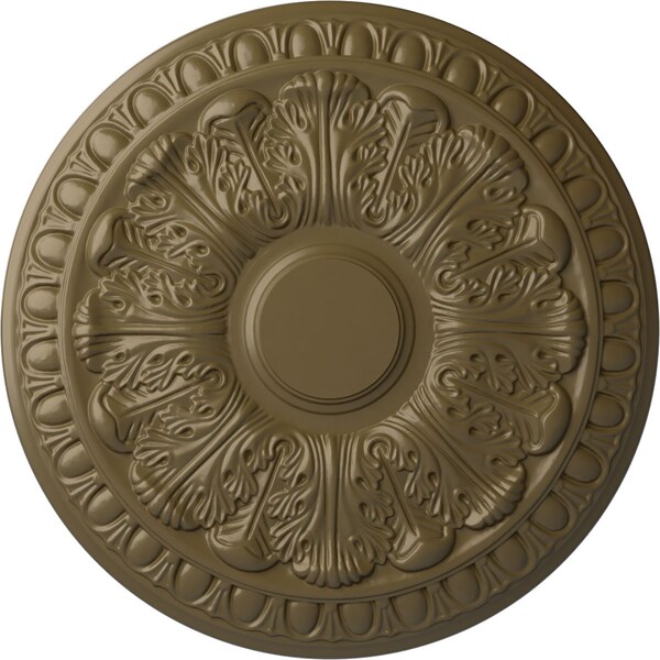 Ekena Millwork Colton Ceiling Medallion (Fits Canopies up to 4 3/4"), 15 3/4"OD x 1 1/2"P, Mississippi Mud CM15CNMMF - main